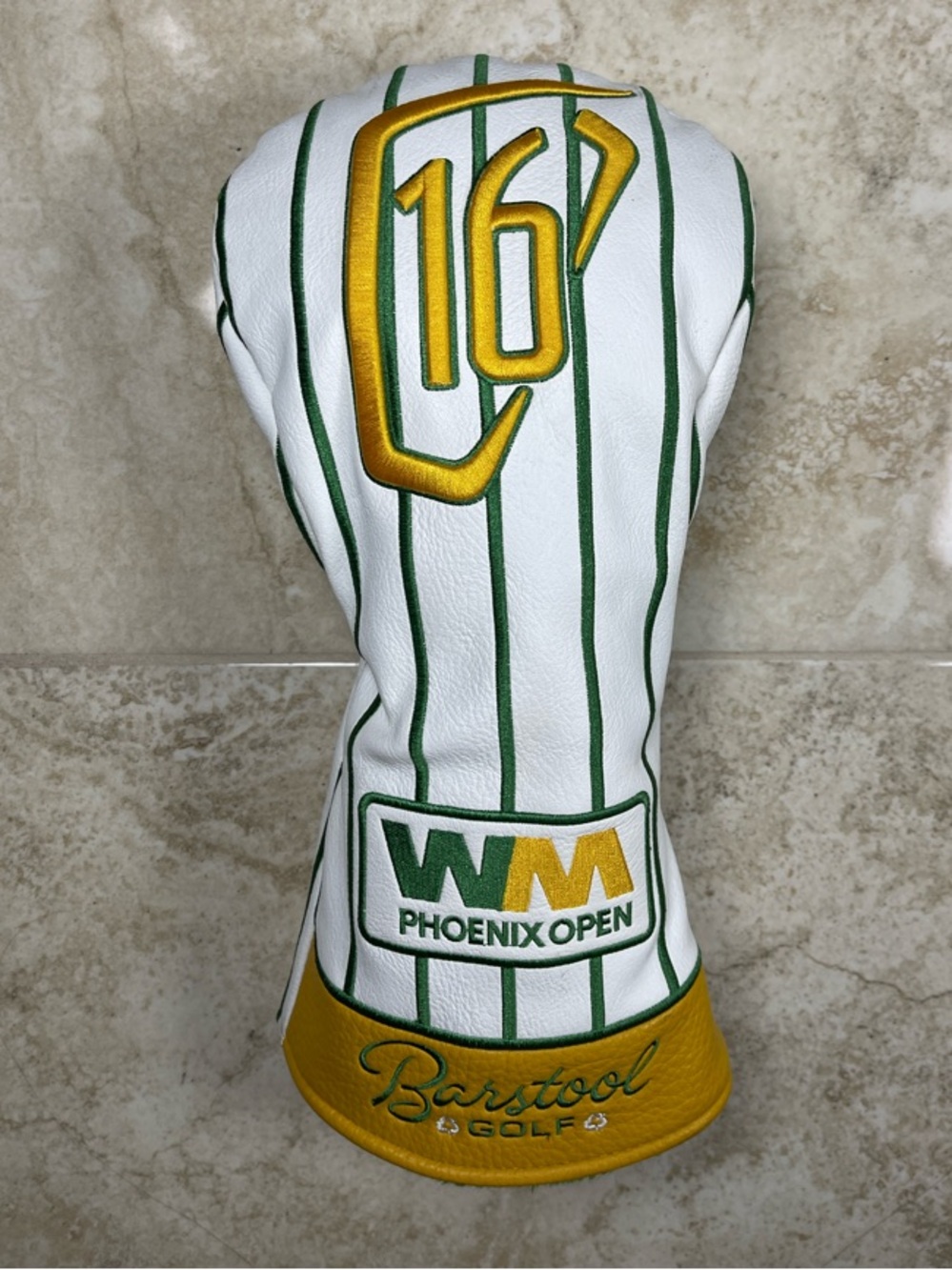 Barstool Golf WM Phoenix Open #16 Headcover - White/Green/Gold